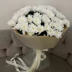 Букет из хризантем &laquo;Сияние&raquo; от интернет-магазина «Розы 44» в Костроме