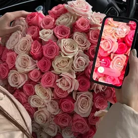 Букет из 101розы &laquo;Любовь&raquo; от интернет-магазина «Розы 44» в Костроме