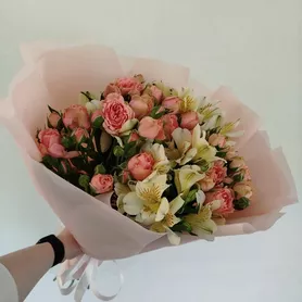 Букет &laquo;Сахарная вата&raquo; от интернет-магазина «Розы 44» в Костроме