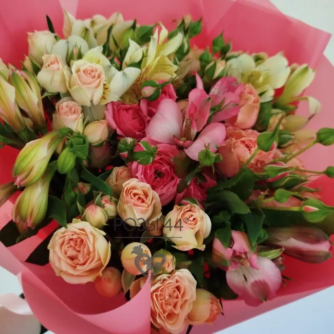 Букет &laquo;Малиновый закат&raquo; 2