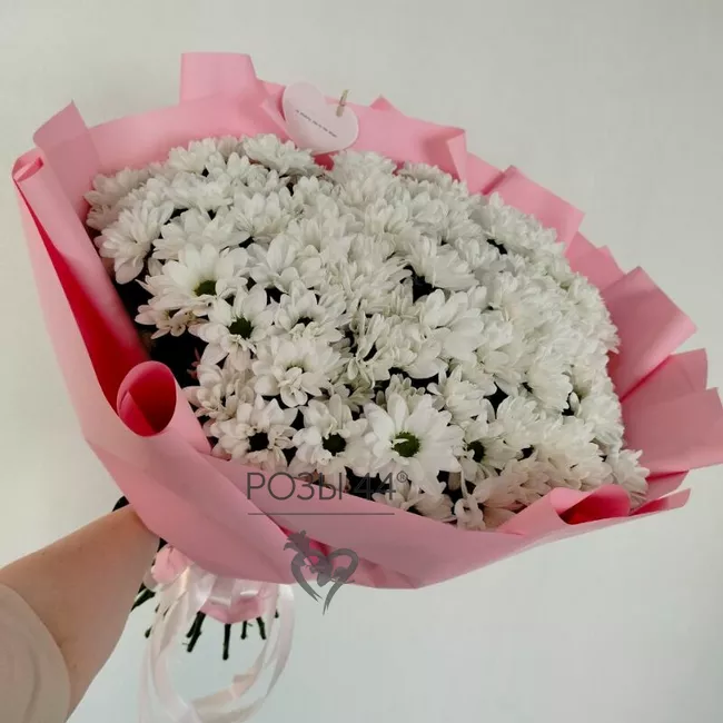 Монобукет из хризантем